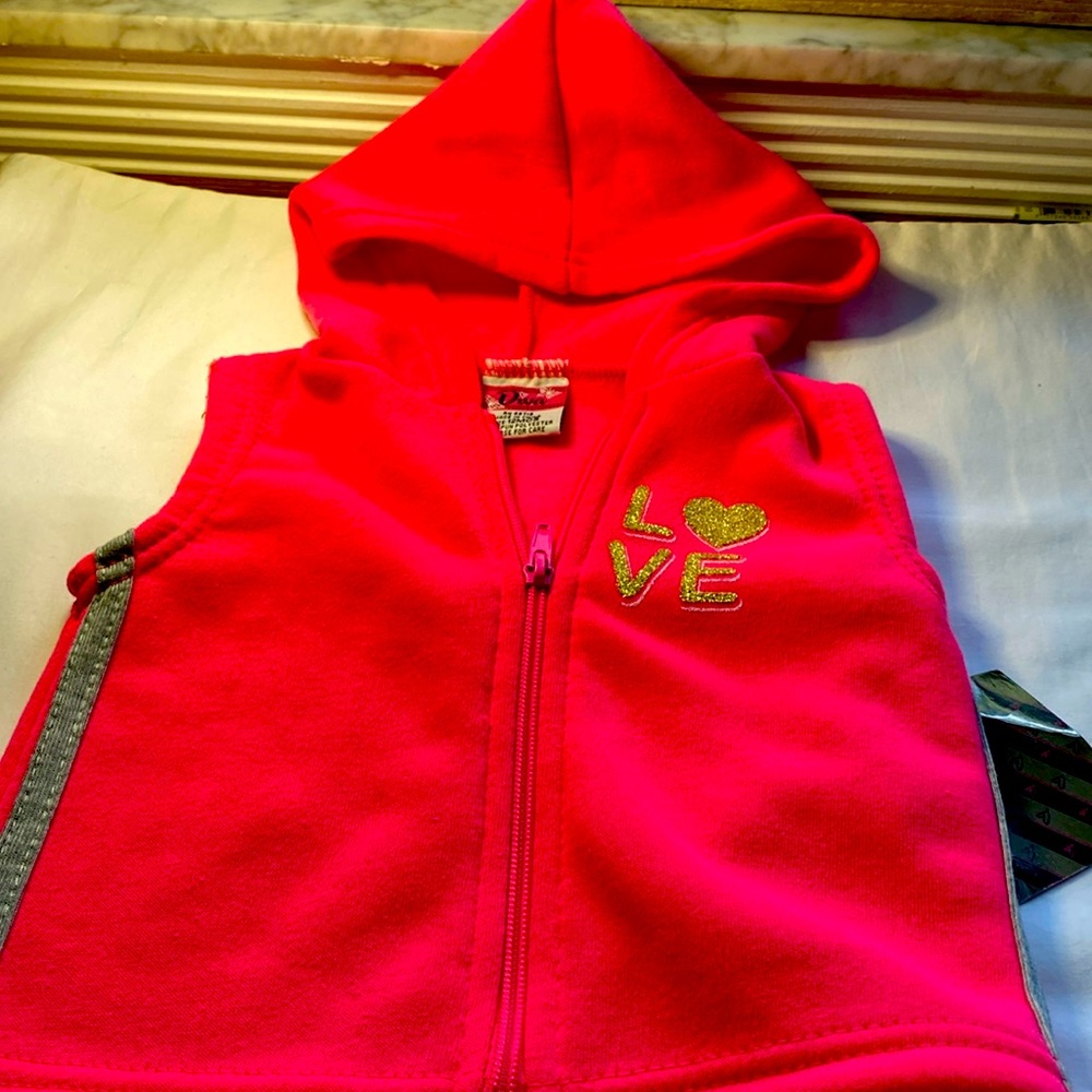 Hot pink Diva hoodie jacket.